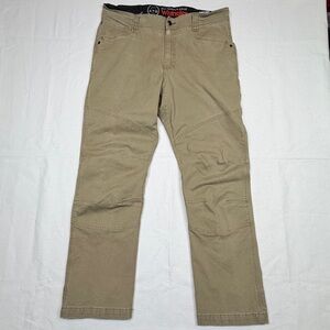 Wrangler ATG Pants Men's 36x32 Khaki All Terrain Gear Cargo Utility Double Knee